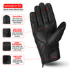 aaaSportx™ Winter Leather Motorcycle Gloves - Thermal Insulation - Hardshell Protection - Touch Screen Compatible