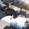 aaaSportx™ Summer Leather Motorcycle Gloves - Shock Absorption - Touch Screen Compatible